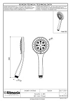 Ritmonio Hand showers Ручной душ, 3 вида струи, цвет: chrome 72D004CRL