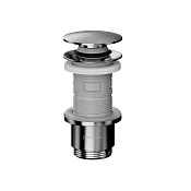 Whitecross Донный клапан для раковины универсальный Click-Clack, цвет: никель брашированный A707NIB