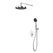 Whitecross Y Душевой комплект встраиваемый - смеситель, ручной и верхний душ, цвет: хром YSET04BASICCR