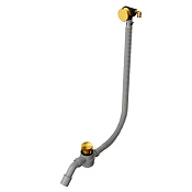 Whitecross Fill Слив-перелив для стандартных ванн Click-Clack, цвет: золото брашированное D1102GLB