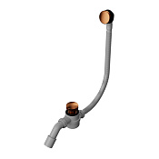 Whitecross Ultima Слив-перелив для стандартных ванн Click-Clack с функцией очистки, цвет: медь браш. D1101CPB