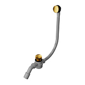 Whitecross Ultima Слив-перелив для стандартных ванн Click-Clack с функ. очистки, цвет: золото браш. D1101GLB