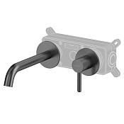 Whitecross Y Смеситель для раковины встраив., с внутренней частью, излив 20см, цвет: оружейная сталь Y1225GM