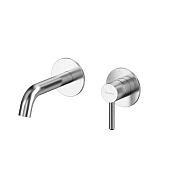 Whitecross Y Смеситель для раковины встраиваемый, внешняя часть, излив 16 см, цвет: никель брашир. 2-Y1226NIB