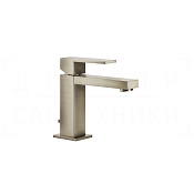 Gessi Rettangolo Смеситель для раковины, с донным клап., излив 12,9 см, цвет: finox brushed nickel 20001#149