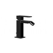 Gessi Rettangolo Смеситель для биде с донным клапаном, излив 11,8 см, цвет: black metal PVD 20007#706