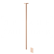 Gessi Rettangolo Смеситель для раковины потолочный, без дон. клап., излив 160 см, цвет: copper PVD 20024#030