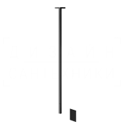 Gessi Rettangolo Смеситель для раковины потолочный, без д/к, излив 160 см, цвет: black metal PVD 20024#706