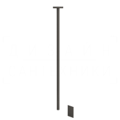 Gessi Rettangolo Смеситель для раковины потолочный, без д/к, излив 160 см, цвет: black metal PVD 20024#707