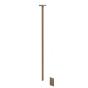 Gessi Rettangolo Смеситель для раковины потолочный, без д/к, излив 160 см, цвет: copper brushed PVD 20024#708