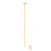 Gessi Rettangolo Смеситель для раковины потолочный, без д/к, излив 160 см, цвет: warm bronze PVD 20024#735