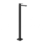 Gessi Rettangolo Смеситель для раковины напольный, без дон. клап., излив 19,4 см, цвет: matte black 20092#299