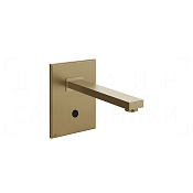Gessi Rettangolo Смеситель для раковины встраив., внеш. часть, излив 20,7 см, цвет: warm bronze PVD 20130#726