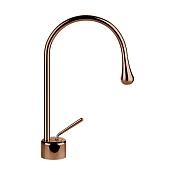Gessi Goccia Смеситель для раковины, без донного клапана, излив 17,4 см, цвет: copper PVD 33601#030
