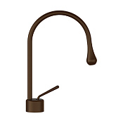 Gessi Goccia Смеситель для раковины, без донного клапана, излив 17,4 см, цвет: dark bronze 33601#845