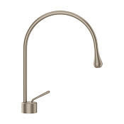 Gessi Goccia Смеситель для раковины высокий, без д/к, излив 16,3 см, цвет: finox brushed nickel 33602#149
