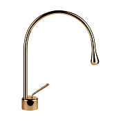Gessi Goccia Смеситель для раковины высокий, без дон. клап., излив 16,3 см, цвет: warm bronze PVD 33602#735