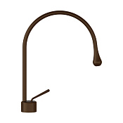 Gessi Goccia Смеситель для раковины высокий, без донного клапана, излив 16,3 см, цвет: dark bronze 33602#845