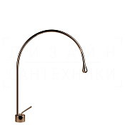 Gessi Goccia Смеситель для раковины высокий, без донного клапана, излив 32,2 см, цвет: copper PVD 33603#030