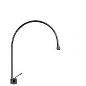 Gessi Goccia Смеситель для раковины высокий, без дон. клап., излив 32,2 см, цвет: black metal PVD 33603#706