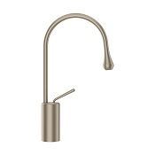 Gessi Goccia Смеситель для раковины высокий, без д/к, излив 22,1 см, цвет: finox brushed nickel 33604#149