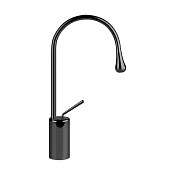 Gessi Goccia Смеситель для раковины высокий, без дон. клап., излив 22,1 см, цвет: black metal PVD 33604#706