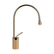 Gessi Goccia Смеситель для раковины высокий, без дон. клап., излив 24,1 см, цвет: warm bronze PVD 33605#735