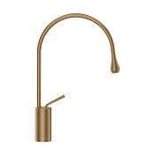 Gessi Goccia Смеситель для раковины высокий, без д/к, излив 24,1 см, цвет: deep bronze brushed PVD 33605#791