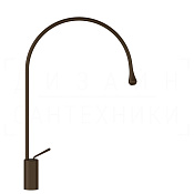 Gessi Goccia Смеситель для раковины высокий, без донного клапана, излив 38,7 см, цвет: dark bronze 33606#845