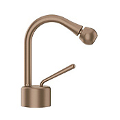 Gessi Goccia Смеситель для биде без донного клапана, излив 11 см, цвет: copper brushed PVD 33607#708