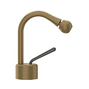 Gessi Goccia Смеситель для биде без донного клапана, излив 11 см, цвет: antique brass 33607#713