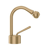 Gessi Goccia Смеситель для биде без донного клапана, излив 11 см, цвет: warm bronze brushed PVD 33607#726