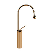 Gessi Goccia Смеситель для раковины высокий, без дон. клап., излив 17,4 см, цвет: warm bronze PVD 33608#735