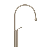 Gessi Goccia Смеситель для раковины высокий, без д/к, излив 24,4 см, цвет: finox brushed nickel 33609#149