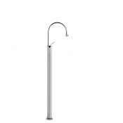 Gessi Goссia Смеситель для раковины напольный, без донного клапана, излив 24,4 см, цвет: chrome 33626#031