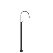 Gessi Goссia Смеситель для раковины напольный, без донного клапана, излив 24,4 см, цвет: matte black 33626#299