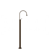 Gessi Goссia Смеситель для раковины напольный, без донного клапана, излив 24,4 см, цвет: dark bronze 33626#845