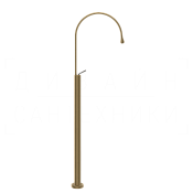 Gessi Goссia Смеситель для раковины напольный, без дон. клап., излив 38,7 см, цвет: antique brass 33630#713