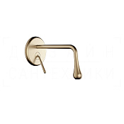 Gessi Goccia Смеситель для раковины встраив., внеш. час., излив 20 см, цвет: warm bronze brushed PVD 33684#726