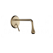 Gessi Goccia Смеситель для раковины встраив., внеш. час., излив 20 см, цвет: deep bronze brushed PVD 33684#791