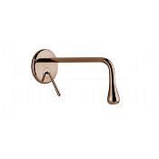 Gessi Goccia Смеситель для раковины встраиваемый, внешняя часть, излив 25 см, цвет: copper PVD 33686#030