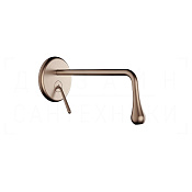 Gessi Goccia Смеситель для раковины встраив., внеш. часть, излив 25 см, цвет: copper brushed PVD 33686#708