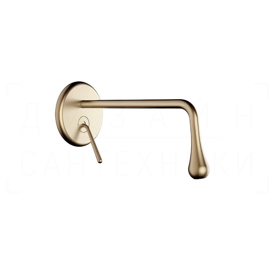 Gessi Goccia Смеситель для раковины встраив., внеш. час., излив 25 см, цвет: warm bronze brushed PVD 33686#726