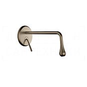 Gessi Goccia Смеситель для раковины встраив., внеш. часть, излив 25 см, цвет: coffee bronze brushed 33686#761
