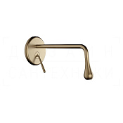Gessi Goccia Смеситель для раковины встраив., внеш. час., излив 25 см, цвет: deep bronze brushed PVD 33686#791