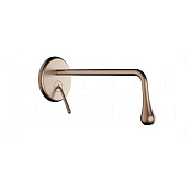 Gessi Goccia Смеситель для раковины встраив., внеш. час., излив 11,5-30 см, цвет: copper brushed PVD 33690#708