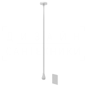 Gessi Goccia Смеситель для раковины потолочный, сенсорный, внешняя часть, цвет: matte white 33724#279