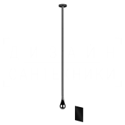 Gessi Goccia Смеситель для раковины потолочный, сенсорный, внешняя часть, цвет: black metal PVD 33724#706