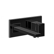Gessi Rettangolo Смеситель для раковины встраив., внеш. часть, излив 20,7 см, цвет: black metal PVD 44836#706