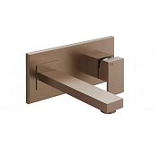 Gessi Rettangolo Смеситель для раковины встраив., внеш. часть, излив 20,7 см, цвет: copper brushed 44836#708